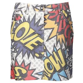 Love Moschino Minifalda con estampado de cómic Otro