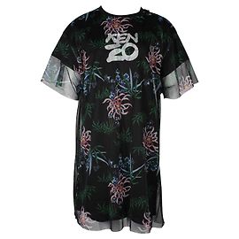 Kenzo Mesh T shirt dress Black