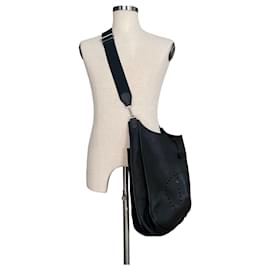 Hermès-Black leather Evelyne XL bag-Black