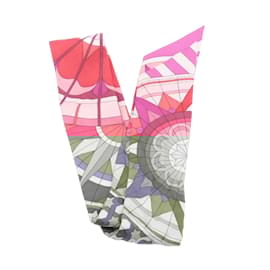 Hermès-Pink Silk Hermès Scarf-Pink