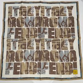Fendi-Brown Fabric Fendi Scarf-Brown