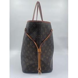 Louis Vuitton-Toile enduite monogramme Louis Vuitton Neverfull Large-Marron