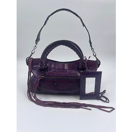 Balenciaga Cuir d'agneau violet First Violet