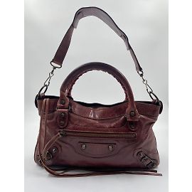 Balenciaga Cuir d'agneau bordeaux First Bordeaux