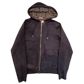 Dior SPORTJACKE Marineblauer Kaschmir- und Baumwollstrick Marineblau