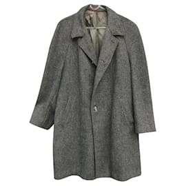 Autre Marque-abrigo vintage de tweed talla L-Gris