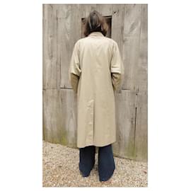 Burberry-Burberry vintage raincoat with removable wool lining 42-Beige