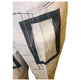 Autre Marque-Pantaloni Metradamo a fantasia geometrica-Grigio