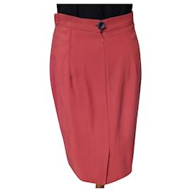 Cerruti 1881-CERRUTI  JUPE SKIRT  TRAMEE  TRENDY SOUPLE  T 36-Rouge