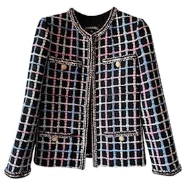 Chanel-chanel tweed jacket-Multiple colors