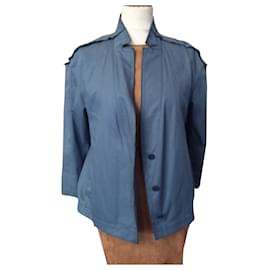 Cacharel-CACHAREL TRENDY GRAPHIC JACKET WITH RELIEF STITCHING T 36/40-Dark blue