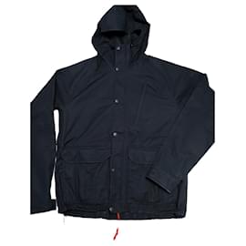 The North Face-Waterproof parka with hood and adjustable embroidered logo M/38 % authentic The North Face-Blue
