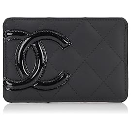 Chanel-Chanel Black Cambon Ligne Card Holder-Black