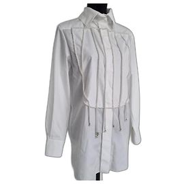 Chemise à perles Chanel Blanc