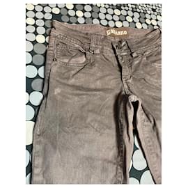 Galliano-Jeans-Brown,Silvery