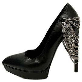 Janice Chain heel by Saint Laurent Black