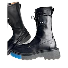 Off White botas Preto