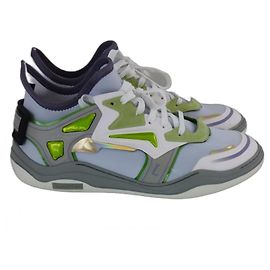 Lanvin Basket Noir Blanc Vert Gris Violet Jaune