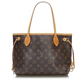 Louis Vuitton-Louis Vuitton Brown Monogram Neverfull PM-Marron