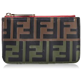Fendi-Porte-monnaie Fendi Zucca marron-Autre