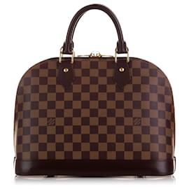 Louis Vuitton-Louis Vuitton Brown Damier Ebene Alma PM-Marron