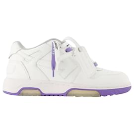 Off White-Out Of Office  Sneakers - Off White - White/Purple - Leather-Purple