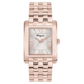 Salvatore Ferragamo-Salvatore Ferragamo Ferragamo Lace Bracelet Watch-Pink