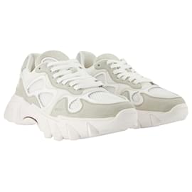 Balmain-B-East Sneakers - Balmain - White - Suede-White