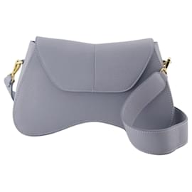 Autre Marque-Space Hobo Bag - Elleme - Grey/Blue - Leather-Grey