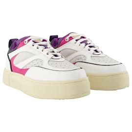 Autre Marque-Sneakers Sidney in Pelle Bianca-Bianco