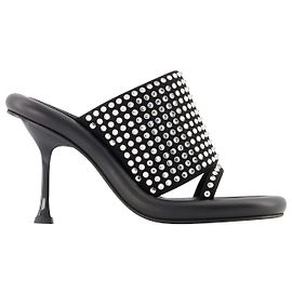 JW Anderson Bumper Crystal Mules - J.W. Anderson - Black - Leather Black