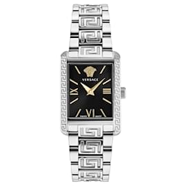 Relógio Pulseira Versace Tonneau Prata