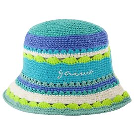 Crochet Hat - Ganni - Blue Curacao - Cotton Blue