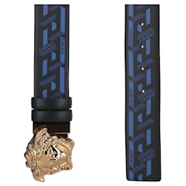 Versace-Versace La Greca Reversible Medusa Belt-Multiple colors