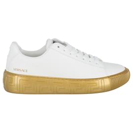 Versace-Versace La Greca Sneakers-Metallic