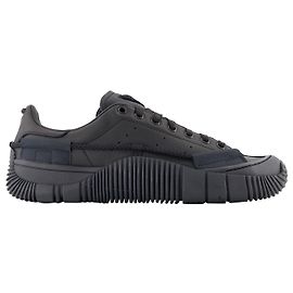 Adidas Scuba Baskets Stan Craig Vertes en Cuir Noir Noir