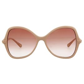 Chloé Chloe Round-Frame Bio Injection Sunglasses Beige