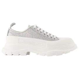 Alexander Mcqueen-Tread Slick Flat Shoes - Alexander Mcqueen - Multi - Leather-Grey