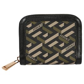 Versace Cartera con motivo La Greca Verde