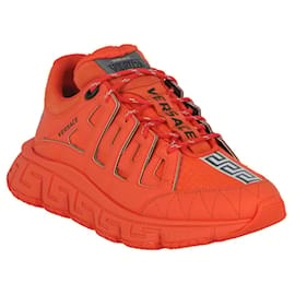 Versace-Versace Trigreca Low-Top Sneakers-Orange