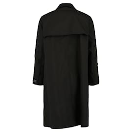 Burberry-Burberry Long Oversized Trench Coat-Black