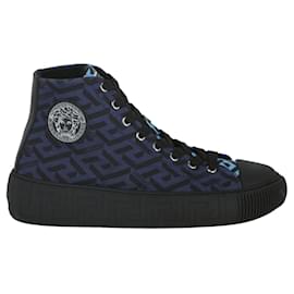 Versace-Versace La Greca Print High-Top Sneakers-Other