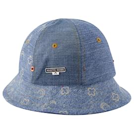 Marine Serre-Bonnet Regenerated Denim - Marine Serre - Bleu - Coton-Bleu