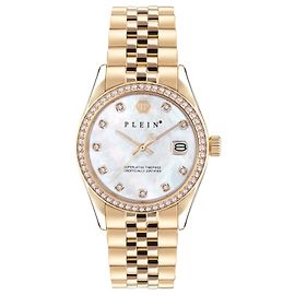 Reloj Philipp Plein Date Superlative Crystal Dorado Metálico