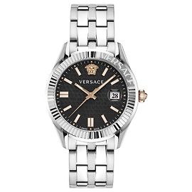 Orologio Bracciale Tempo Greca Versace Argento Metallico