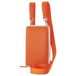 Autre Marque-Neck Pouch - Maison Kitsuné - Orange - Leather-Orange