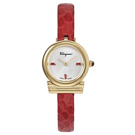 Salvatore Ferragamo Gancini Ruby Watch Golden Metallic