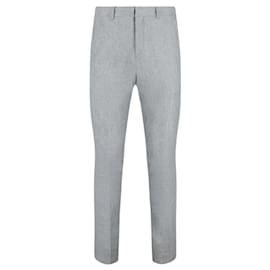 Burberry-Burberry Tailored Linen Pants-Grey