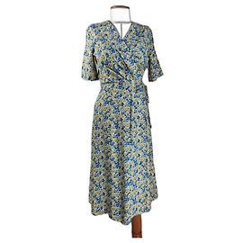 Vestido floral de viscose Apc Multicor