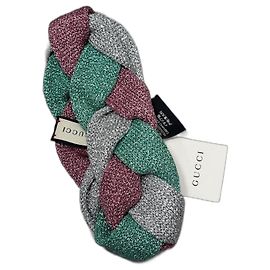 Gucci Haarband Silber Grün